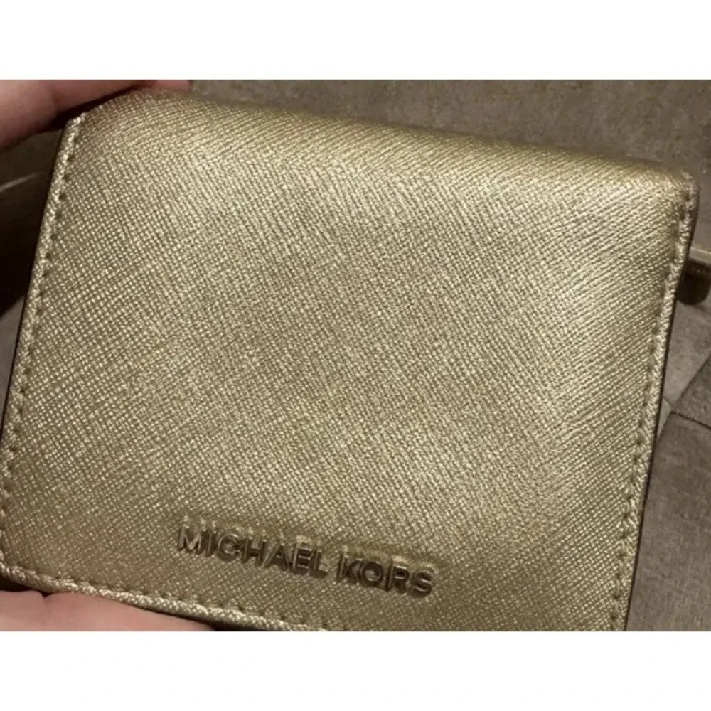 michael kors Compact wallet women Gold